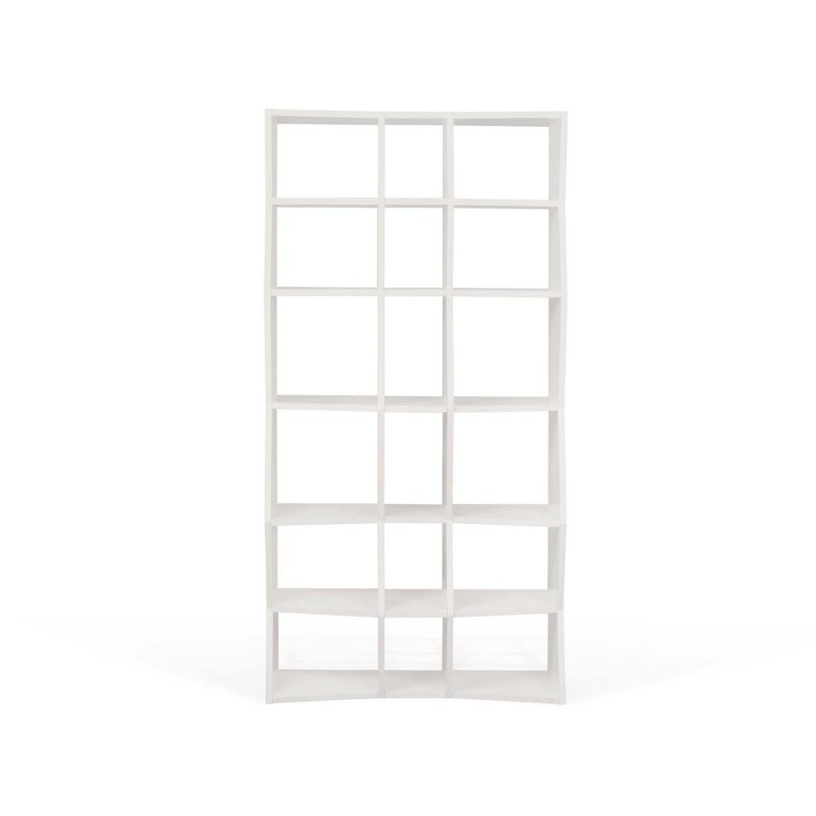 TEMAHOME Wave Bokhylla - Vit, 95x186x35 cm