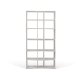 TEMAHOME Wave Bokhylla - Silver Cloud, Gr�, 186x95x35 cm
