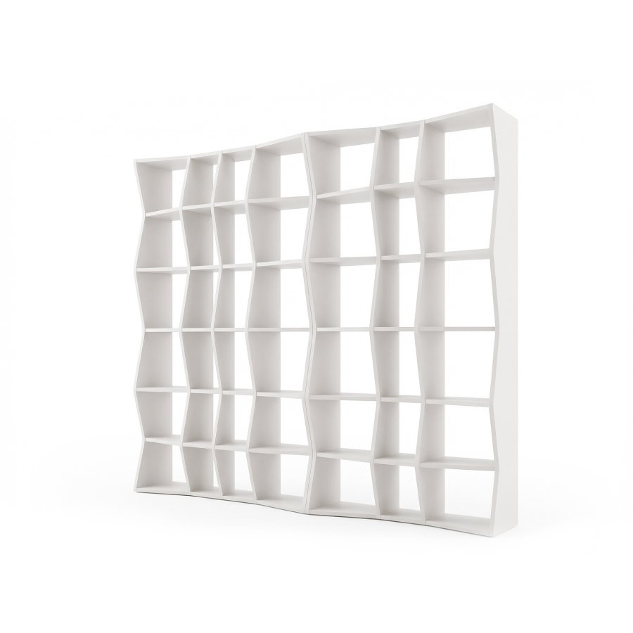 TEMAHOME Wave Bokhylla - Vit, 95x186x35 cm