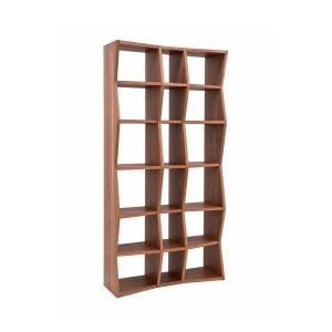 TEMAHOME Wave Bokhylla - Valn&ouml;tsfaner, Brun - 95x35 cm