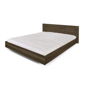TEMAHOME Float Bettrahmen - Braun Walnussfurnier - 160x200 cm