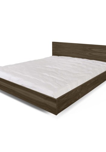 TEMAHOME Float Bettrahmen - Braun Walnussfurnier - 160x200 cm