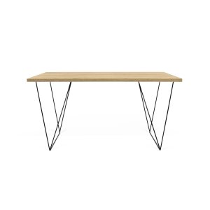 TEMAHOME Flow Schreibtisch - Natur/Schwarz - 140x75 cm