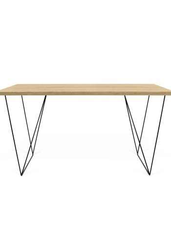 TEMAHOME Flow Schreibtisch - Natur/Schwarz - 140x75 cm