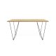 TEMAHOME Flow Schreibtisch - Natur/Schwarz - 140x75 cm