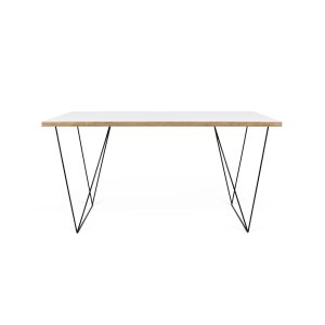TEMAHOME Flow Schreibtisch - Wei&szlig;/Schwarz - 140x75 cm