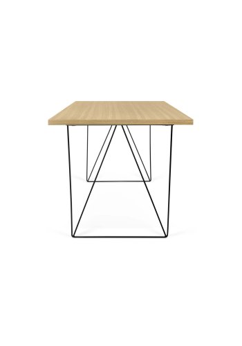 TEMAHOME Flow Schreibtisch - Natur/Schwarz - 140x75 cm