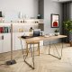 TEMAHOME Flow Schreibtisch - Natur/Schwarz - 140x75 cm