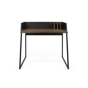 TEMAHOME Volga Schreibtisch - Schwarz/Walnuss - 90x60 cm