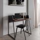 TEMAHOME Volga Schreibtisch - Schwarz/Walnuss - 90x60 cm