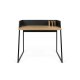 TEMAHOME Volga Schreibtisch - Schwarz/Eiche - 90x60 cm