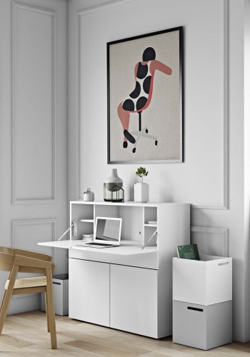 TEMAHOME Focus Wandschreibtisch - Wei&szlig;, 110 cm
