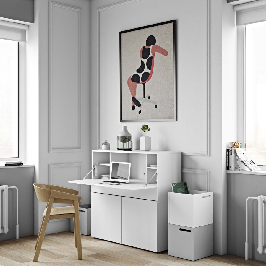 TEMAHOME Focus Wandschreibtisch - Wei&szlig;, 110 cm