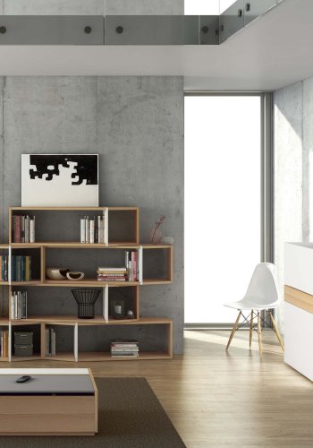 TEMAHOME Focus Schreibtisch - Wei&szlig;/Natur - 110x42x109 cm