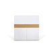 TEMAHOME Focus Schreibtisch - Wei&szlig;/Natur - 110x42x109 cm