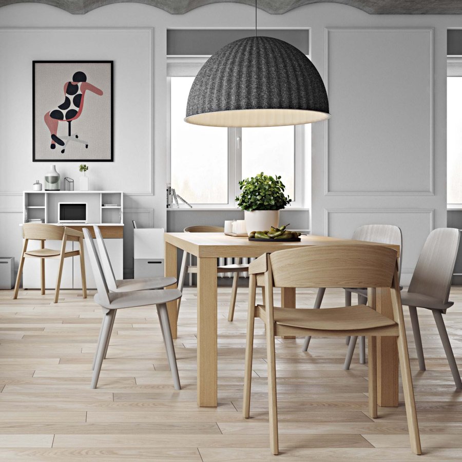 TEMAHOME Focus Schreibtisch - Wei&szlig;/Natur - 110x42x109 cm