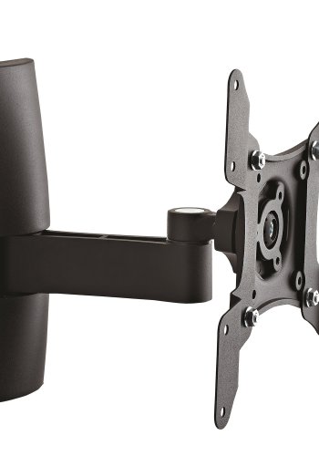 TS 2 veggfeste for TV - sort aluminium