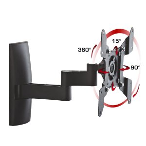 TS 3 vgbeslag til TV- sort aluminium