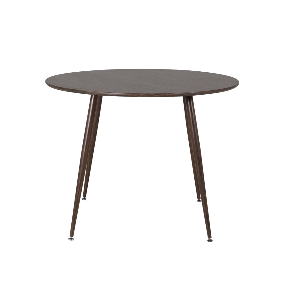 VENTURE DESIGN Plaza spisebord - valnttfolie MDF og valnttfolie metall (100)