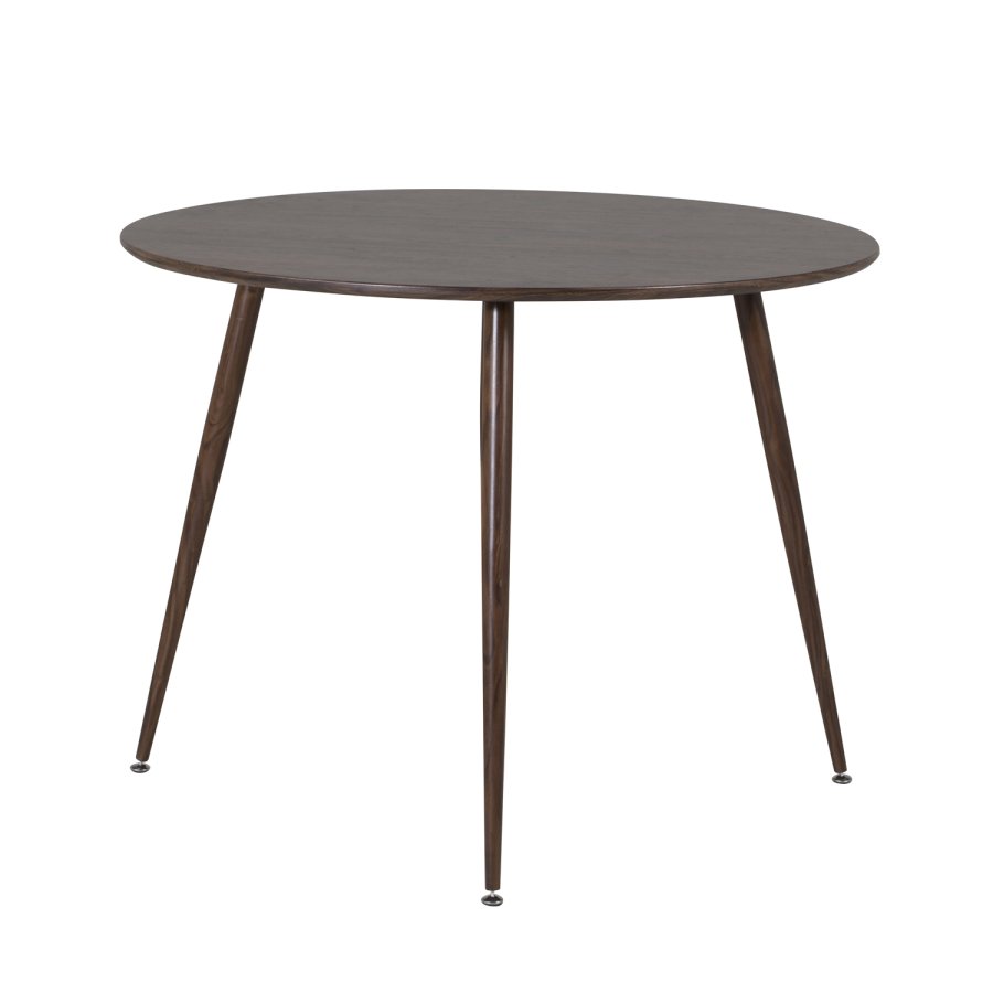 VENTURE DESIGN Plaza spisebord - valnttfolie MDF og valnttfolie metall (100)