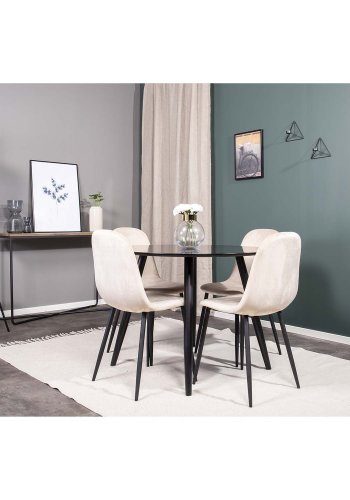 VENTURE DESIGN Panipat teppe - beige bomull (170x240) 