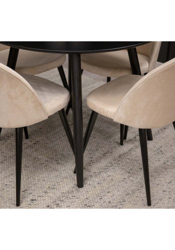 VENTURE DESIGN Devi-teppe - slv polyester og bomull (200x300)