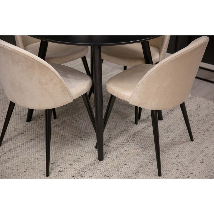 VENTURE DESIGN Devi-teppe - slv polyester og bomull (200x300)