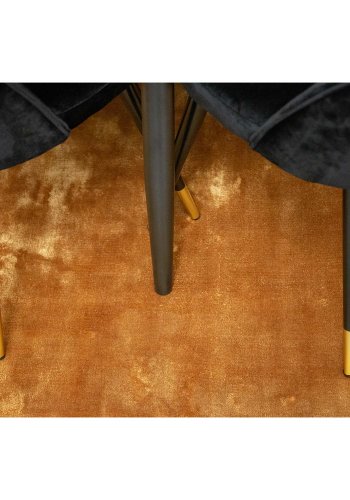 VENTURE DESIGN Indra-teppe - sennepsgul viskose og bomull (170x240)