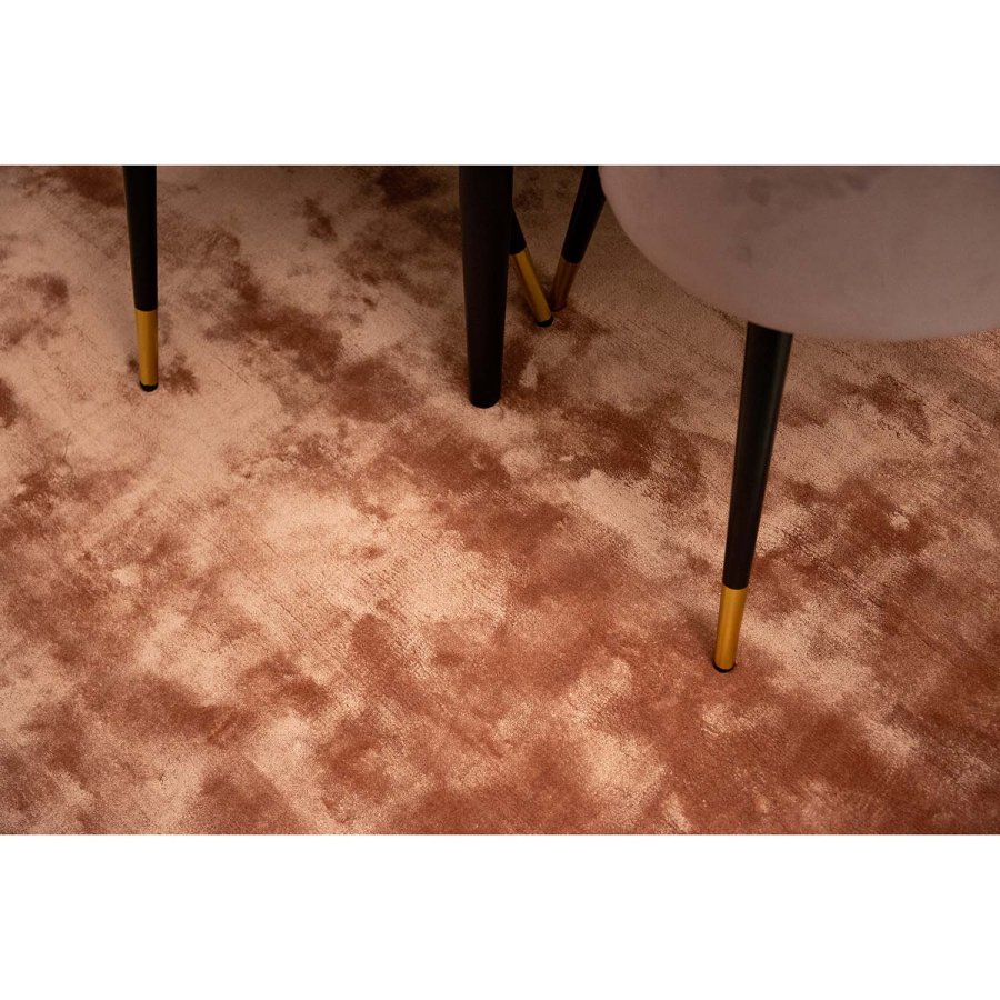 VENTURE DESIGN Indra-teppe - rosa viskose og bomull (170x240)