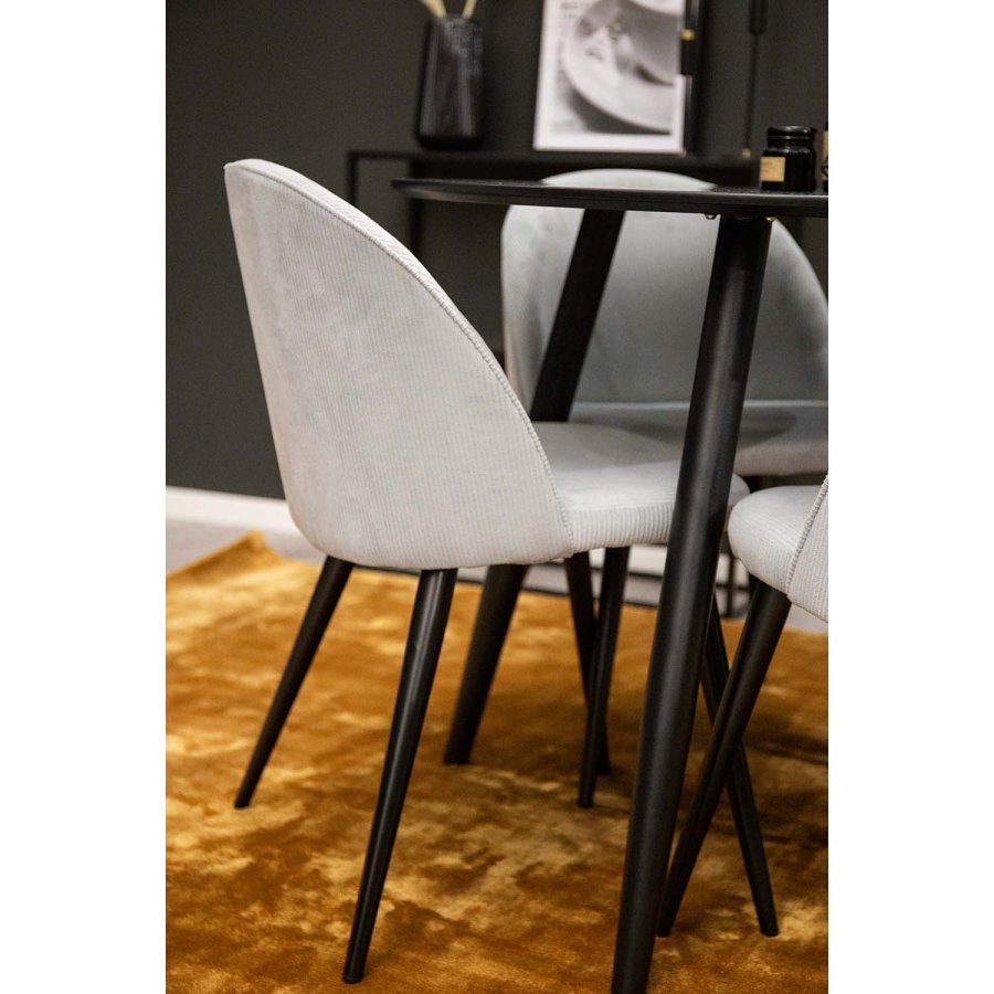 VENTURE DESIGN Indra-teppe - sennepsgul viskose og bomull (170x240)