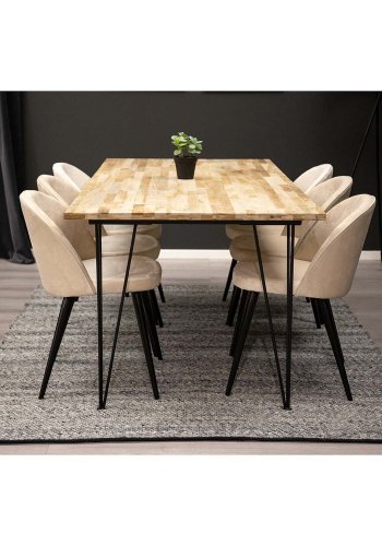 VENTURE DESIGN Ganga Teppich – Silberwolle und Baumwolle (170x240)