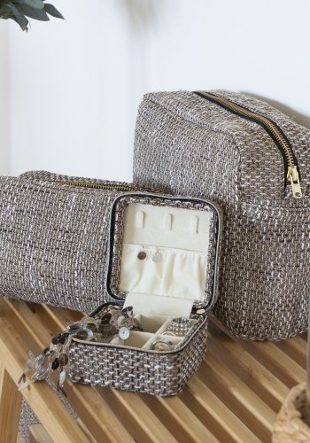 HOUSE NORDIC Marrakech smykkeskrin - brun blandet polyester (11x11x6,5)