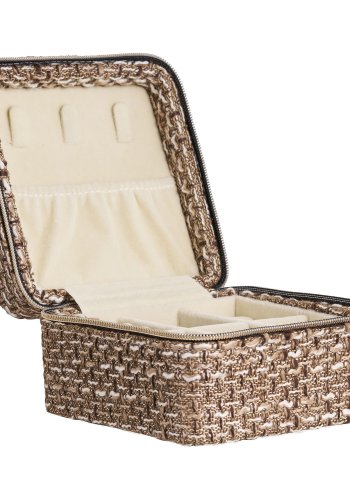 HOUSE NORDIC Marrakech smykkeskrin - brun blandet polyester (11x11x6,5)