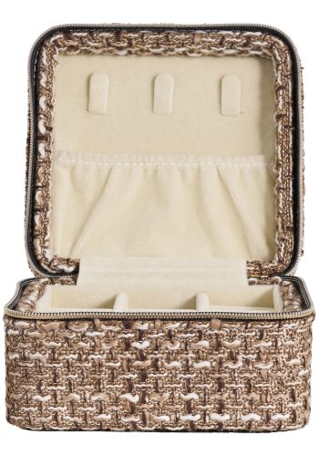 HOUSE NORDIC Marrakech smykkeskrin - brun blandet polyester (11x11x6,5)