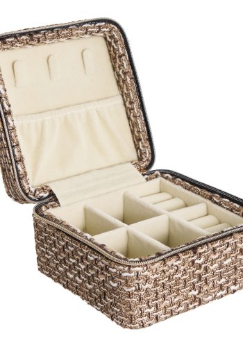 HOUSE NORDIC Marrakech smykkeskrin - brun blandet polyester (11x11x6,5)