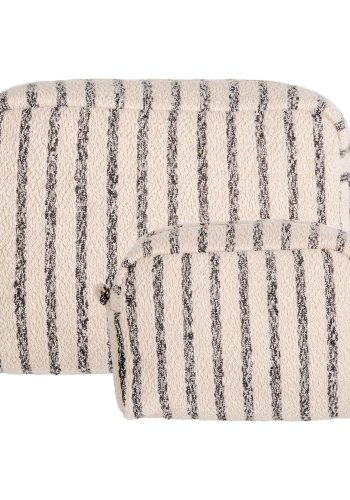 HOUSE NORDIC Nador toalettmappe - sandblanding polyester (sett med 2)