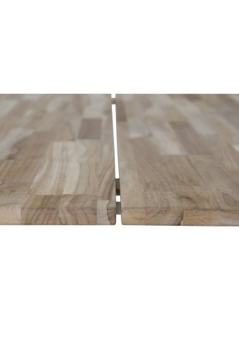 VENTURE DESIGN Cirebon spisebord - naturlig teak og hvitt metall (200x90)