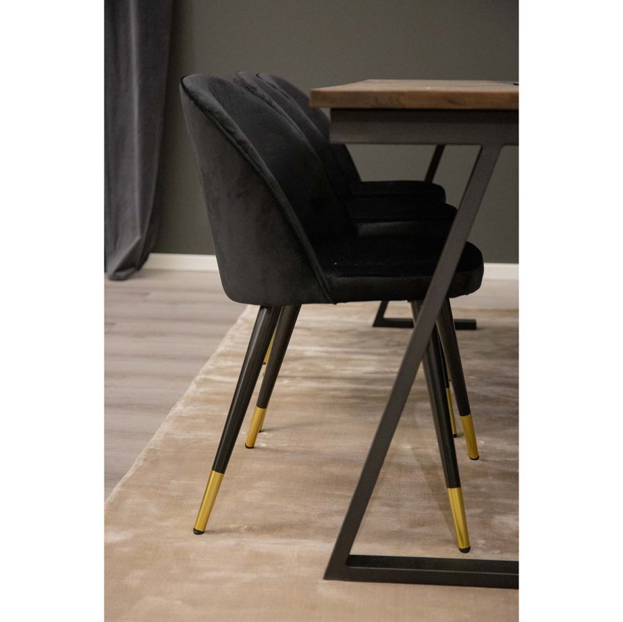 VENTURE DESIGN Indra-teppe - beige viskose og bomull (170x240)