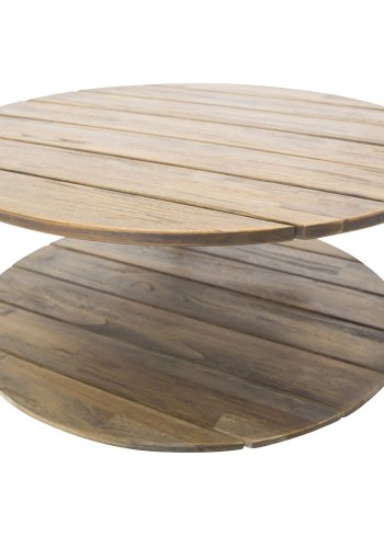 VENTURE DESIGN Jakarta salongbord, m. hylle - brunt tre og metall