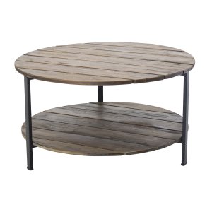 VENTURE DESIGN Jakarta Soffbord, med Hylla - Brunt Trä och Metall