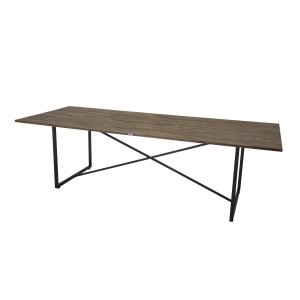 VENTURE DESIGN Padang Matbord - Brun Teak och Metall (250 x 100 cm)