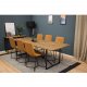 VENTURE DESIGN Padang spisebord - brun teak og metall (250x100)