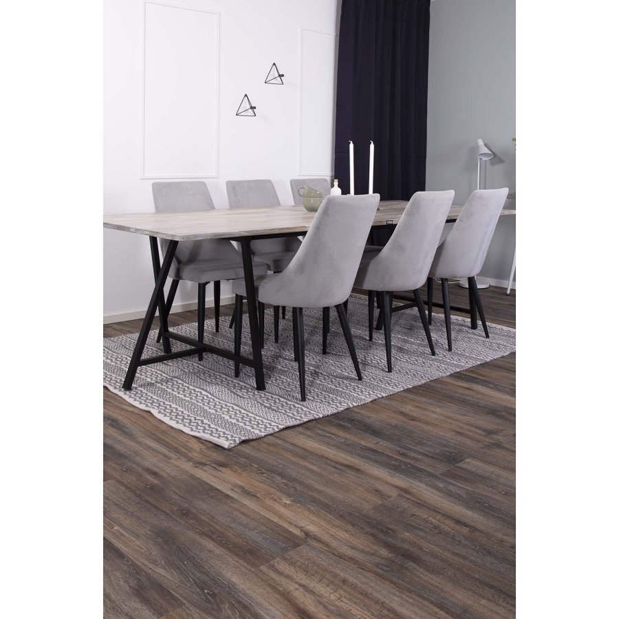 VENTURE DESIGN Sishu teppe - lys gr ull og bomull (170x240) 