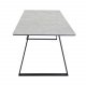 VENTURE DESIGN Estelle Esstisch - wei&szlig;er Marmor und schwarzes Metall (140x90) 