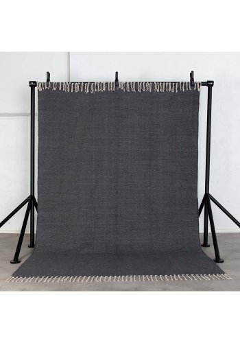 VENTURE DESIGN Panipat-teppe - mrkegr bomull (170x240) 
