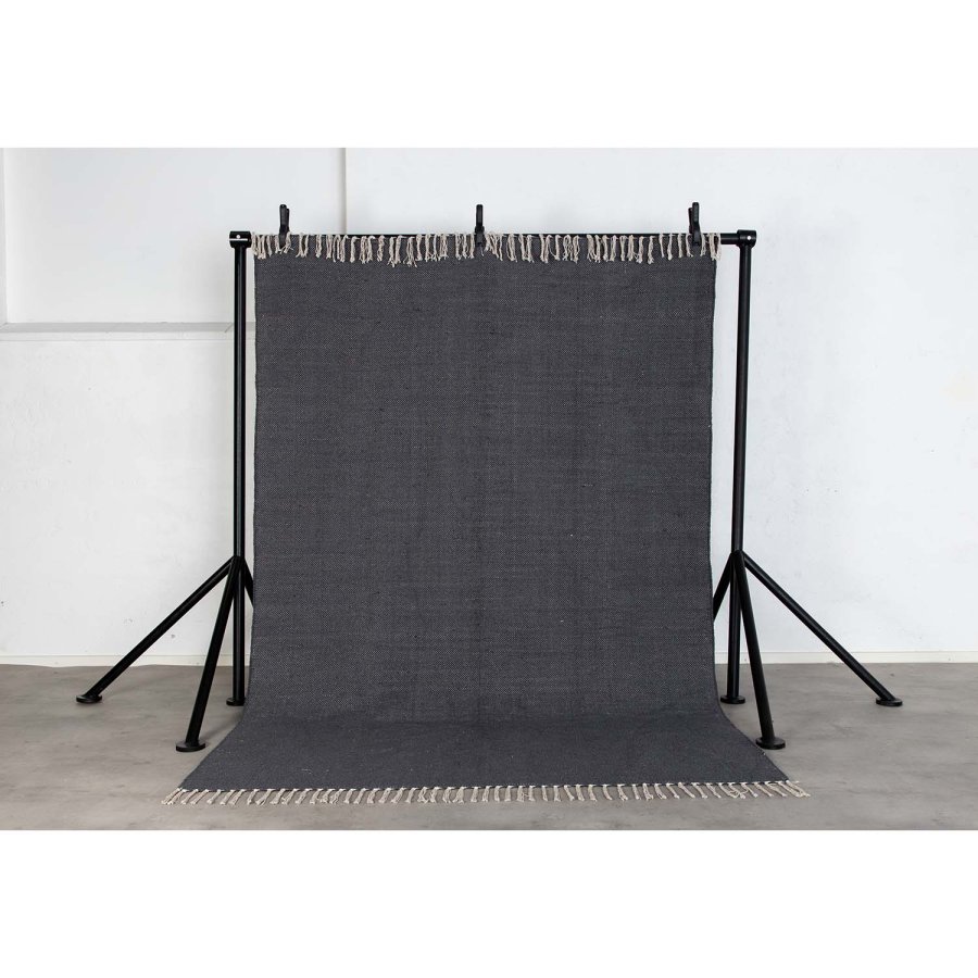 VENTURE DESIGN Panipat-teppe - mrkegr bomull (170x240) 