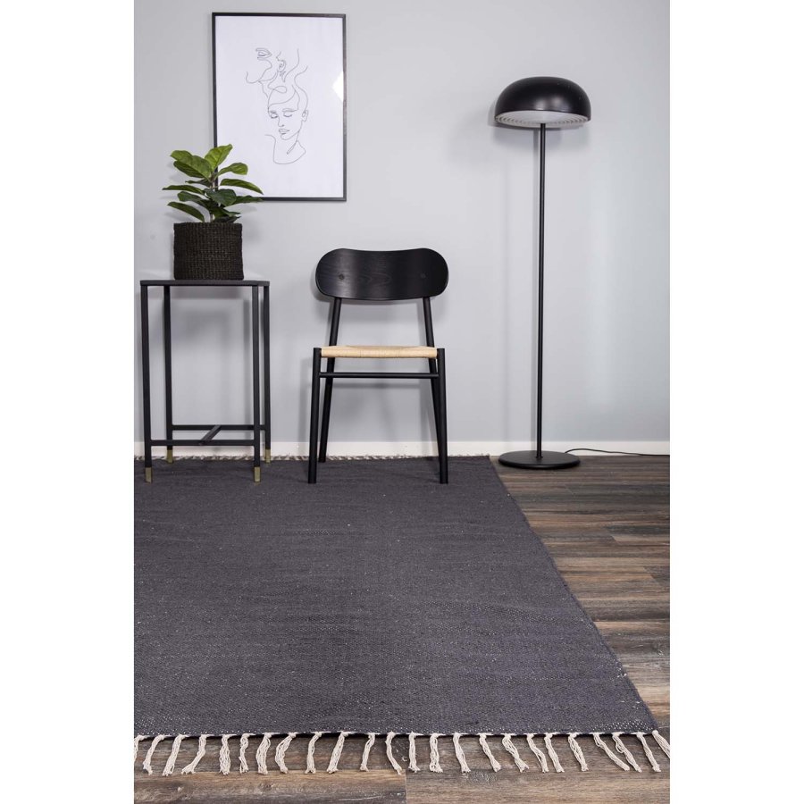 VENTURE DESIGN Panipat-teppe - mrkegr bomull (170x240) 