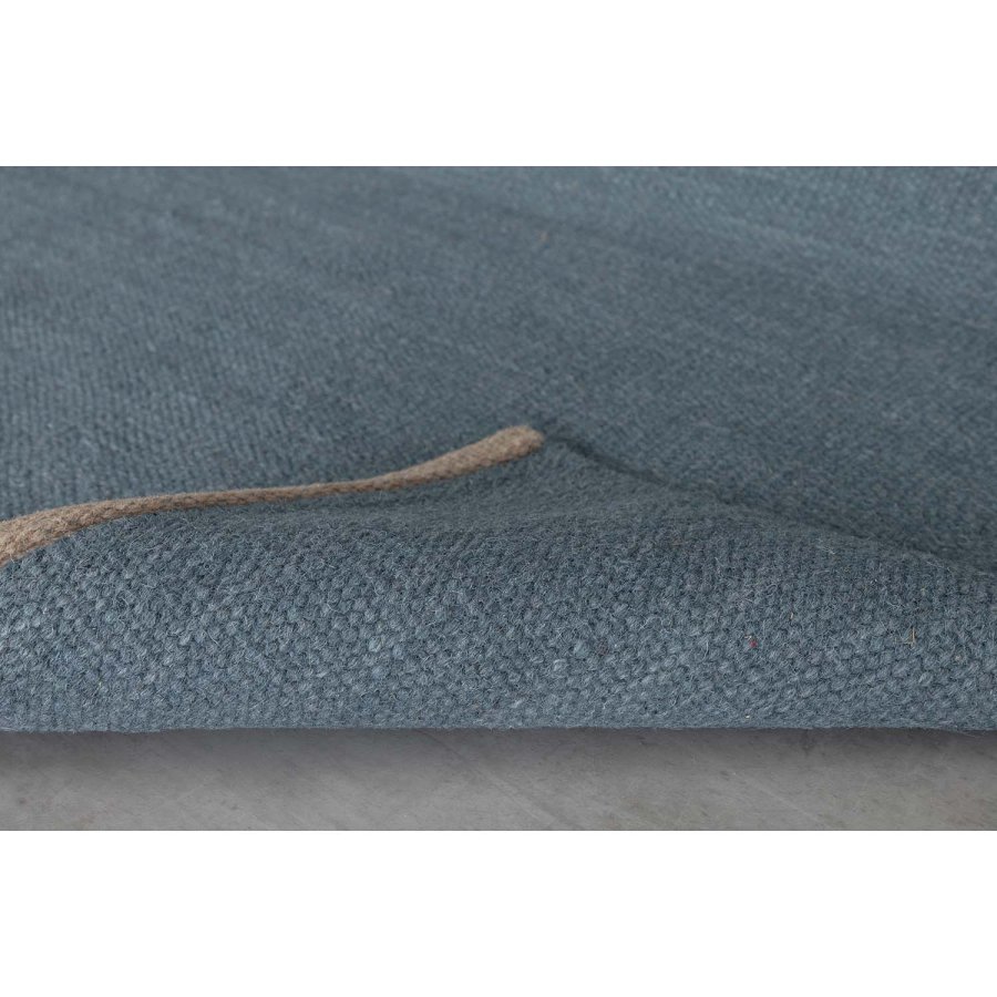 VENTURE DESIGN Jaipur gulvtppe - bl uld og bomuld (200x300) 