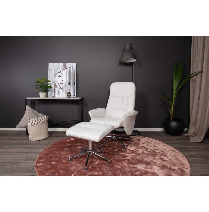 VENTURE DESIGN Indra-teppe - rosa viskose og bomull (200)