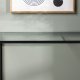 VENTURE DESIGN Dipp Konsolentisch, rechteckig – Klarglas und schwarzer Stahl (100x30)